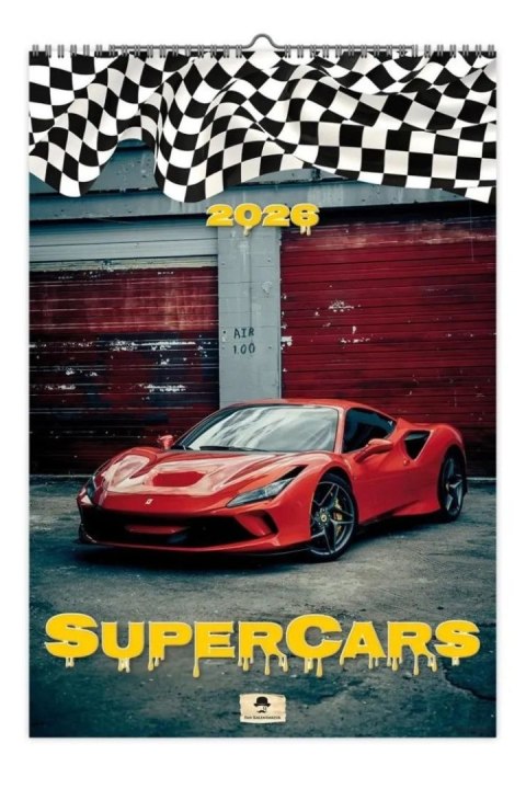 Pan Kalendarzyk Kalendarz ścienny SUPER CARS 320mm x 470mm Pan Kalendarzyk (A3 VD.17)