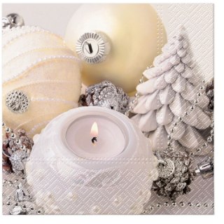 Paw Serwetki BN Christmas white mix nadruk bibuła [mm:] 330x330 Paw (TL233700)