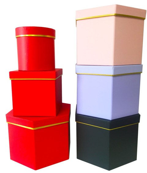 Rozette Pudełko na prezent mix kształtów Rozette (5907354063901)