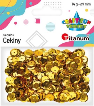 Titanum Cekiny Craft-Fun Series okrągłe 9mm złote 14g Titanum (268299)