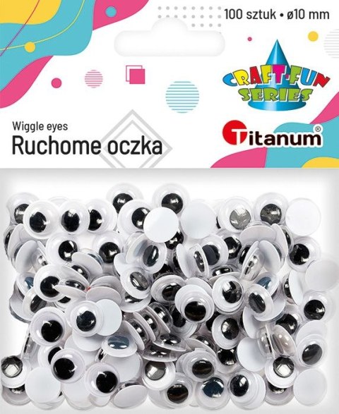 Titanum Oczka Craft-Fun Series 10mm 100 szt Titanum (O003)