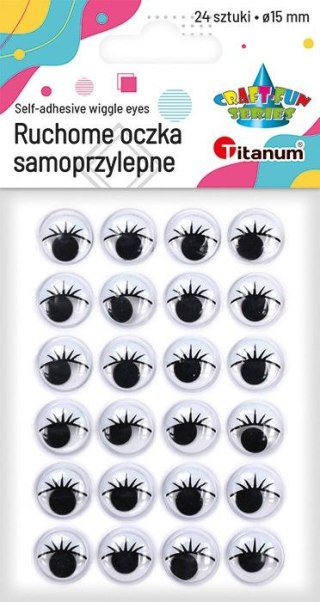 Titanum Oczka Craft-Fun Series 15mm 24 szt Titanum (JHYJB-001)