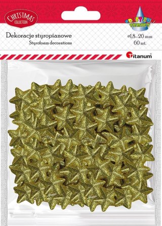 Titanum Ozdoba styropianowa Craft-Fun Series gwiazdki Titanum (23YX0326-3(gold))