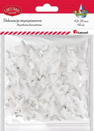 Titanum Ozdoba styropianowa Craft-Fun Series gwiazdki Titanum (23YX0326-3(white))