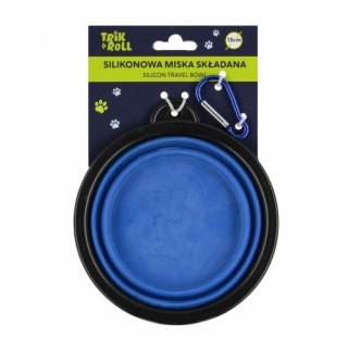 Trik Roll Gadżet Miska dla zwierząt silikonowa składana niebieska 13cm Trik Roll (560718)