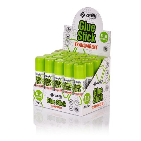 Zenith Klej w sztyfcie transparentny 15g Zenith
