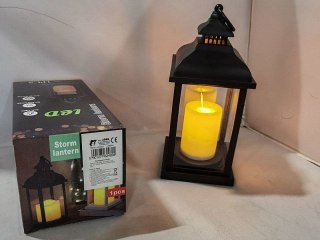 Adar Lampka dekoracyjna z ruchomym płomieniem, czterokątna, 23x9cm Adar (624894)