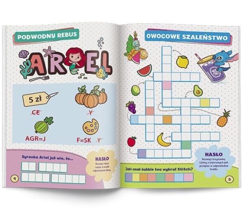 Ameet Książeczka edukacyjna Disney. Krzyżówki obrazkowe Ameet (KRZ 9101)