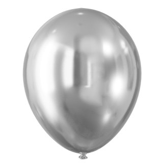 Arpex Balon gumowy efekt chromu srebrne (5 szt.) srebrna Arpex (KB8702SRE-2718)