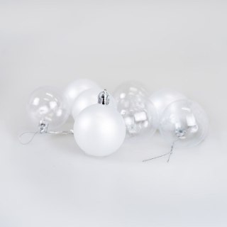 Arpex Bombki Zestaw bombek transparentnych (8 szt.) - perłowe Arpex (BN6552PER-6149)