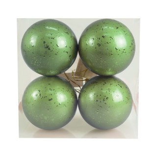 Arpex Bombki Zestaw bombek z efektem rosy (4 szt.) - szałwiowy Arpex (BN6446SZA-6132)