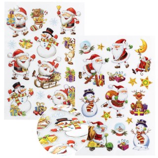 Arpex Naklejki świąteczne wesoły Mikołaj Arpex (NR5838)