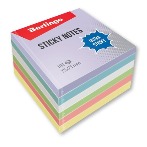 Berlingo Notes samoprzylepny (karteczki) różne [mm:] 75x75 Berlingo (323564)