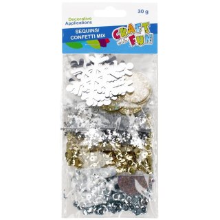 Craft With Fun Cekiny złote 30g Craft With Fun (521599)