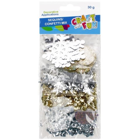 Craft With Fun Cekiny złote 30g Craft With Fun (521599)