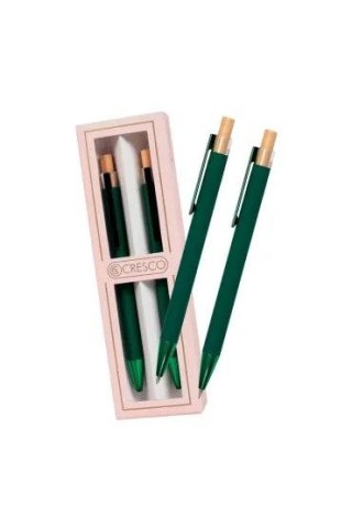 Cresco Zestaw piśmienniczy DYPLOMAT zielony Dy-07 DŁUGOPIS +OŁÓWEK Cresco (250058)