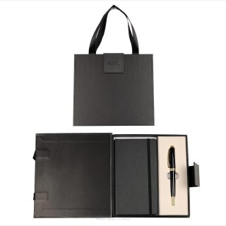 Cresco Zestaw piśmienniczy PREMIUM SYMPHONY CZARNY PIÓRO+NOTES +ETUI Cresco (850011 02)