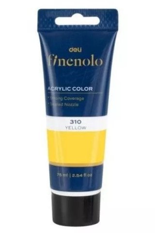 Deli Farba olejna FINENOLO ŻÓŁTA kolor: żółta 75ml 1 kolor. Deli (EC75-_WH)