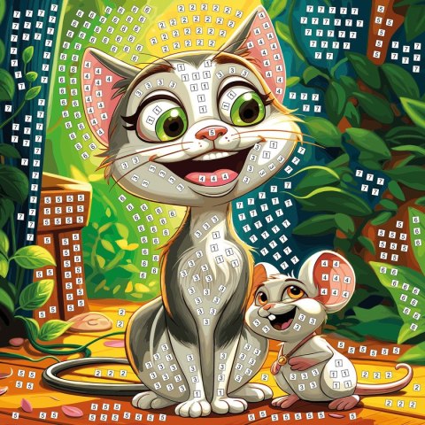 Fun&Joy Mozaika kot i mysz Fun&Joy