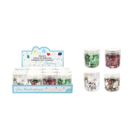 Interdruk Cekiny CHRISTMAS 30G mix 30g Interdruk