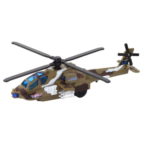 Lean Helikopter Wojskowy Śmigłowiec Militarny Aluminiowy Mix Dźwięk Światła Lean (16530)