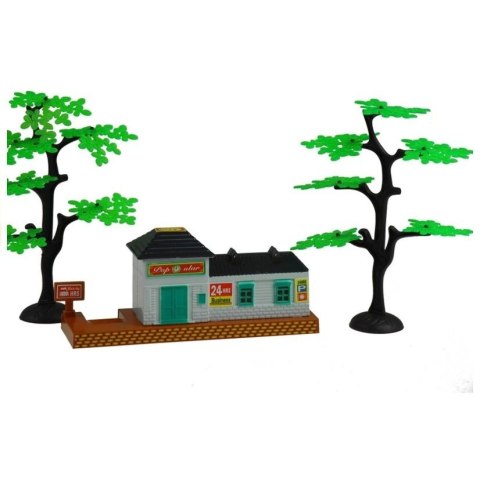 Lean Kolejka z dymem światło + 4 wagony Lean (1017)