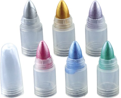 Titanum Kredki do malowania twarzy segmentowe Metalic 6 kol. Titanum