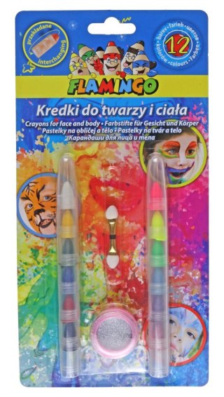 Titanum Kredki do malowania twarzy segmentowe mix 12 kol. Titanum