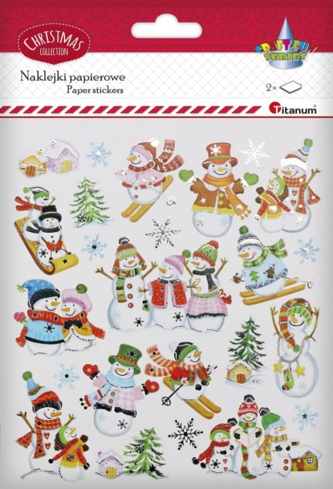 Titanum Naklejka (nalepka) Craft-Fun Series bałwanki xmass Titanum (DIY-XM(29))