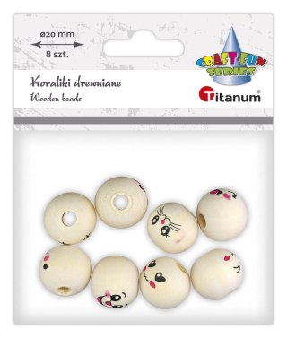Titanum Ozdoba drewniana Craft-Fun Series koraliki 44209099 Titanum (25KBZ009)