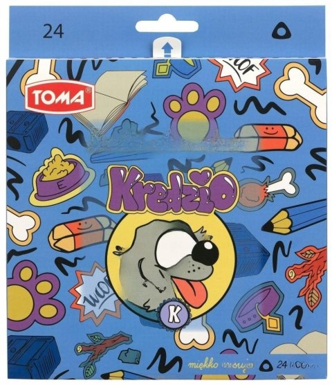 Toma Kredki ołówkowe trójkatne 24 kol. Toma (TO-550 8 4)
