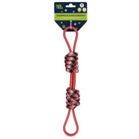 Trik Roll Gadżet Zabawka dla psa Szarpak 34 cm gumowy czerwony Trik Roll (560706)