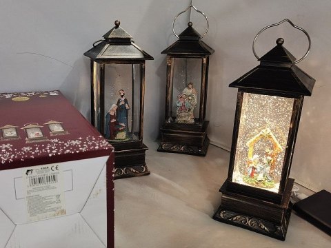 Adar Lampion świąteczny LED z motywem świątecznym 28cm Adar (624559)