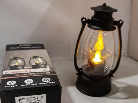 Adar Lampka dekoracyjna z ruchomym płomieniem 17,5x7,5cm Adar (624900)