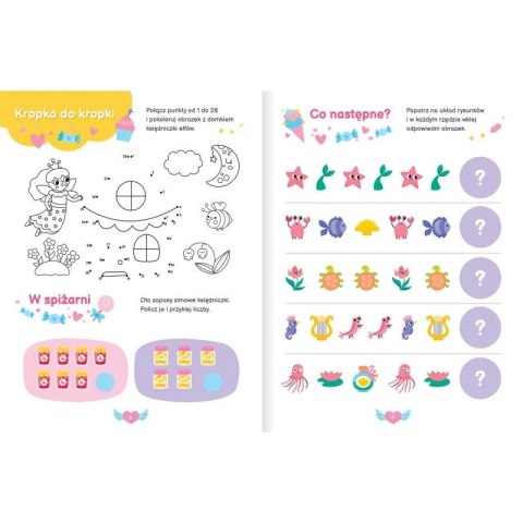 Aksjomat Książka dla dzieci Księżniczki. Aktywizujące zadania z naklejkami 3D Aksjomat