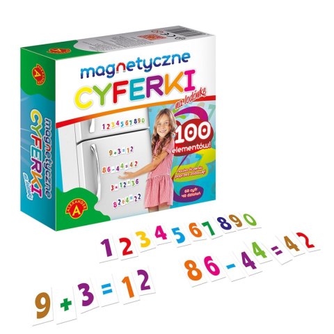 Alexander Klocki magnetyczne CYFERKI MAGNETYCZNE NA LODÓWKĘ Alexander