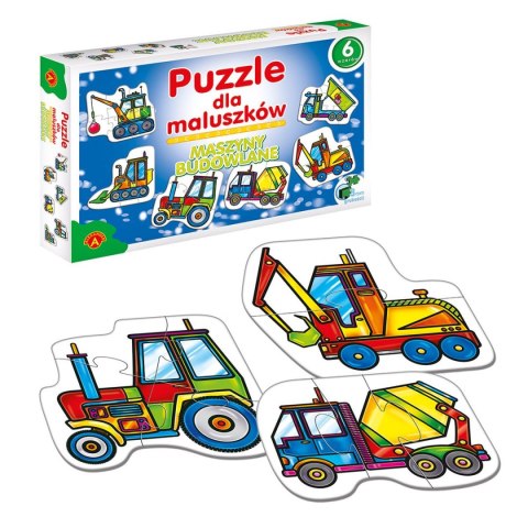 Alexander Puzzle MASZYNY BUDOWLANE DLA MALUCHÓW 27 el. Alexander (5906018005417)