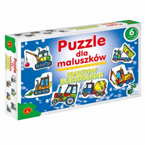 Alexander Puzzle MASZYNY BUDOWLANE DLA MALUCHÓW 27 el. Alexander (5906018005417)