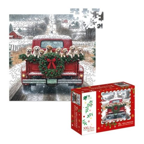 Alexander Puzzle Puzzle drewniane - Christmas - Podróżujące psy - 250el. 250 el. Alexander (50943)