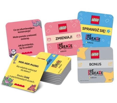 Ameet Książeczka edukacyjna LEGO® Recreate. Karty Wyzwań. Natura. Ameet (ACP 6612)