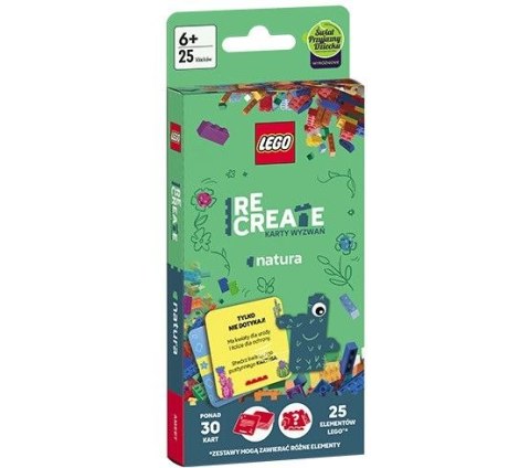 Ameet Książeczka edukacyjna LEGO® Recreate. Karty Wyzwań. Natura. Ameet (ACP 6612)
