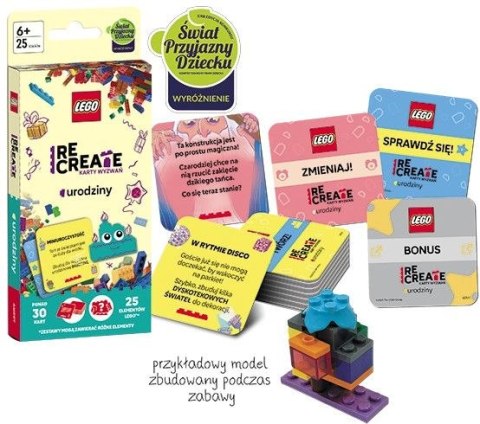 Ameet Książeczka edukacyjna LEGO® Recreate. Karty Wyzwań. Urodziny Ameet (ACP 6611)