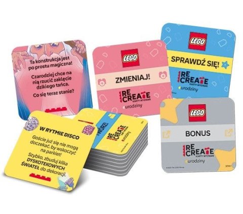 Ameet Książeczka edukacyjna LEGO® Recreate. Karty Wyzwań. Urodziny Ameet (ACP 6611)