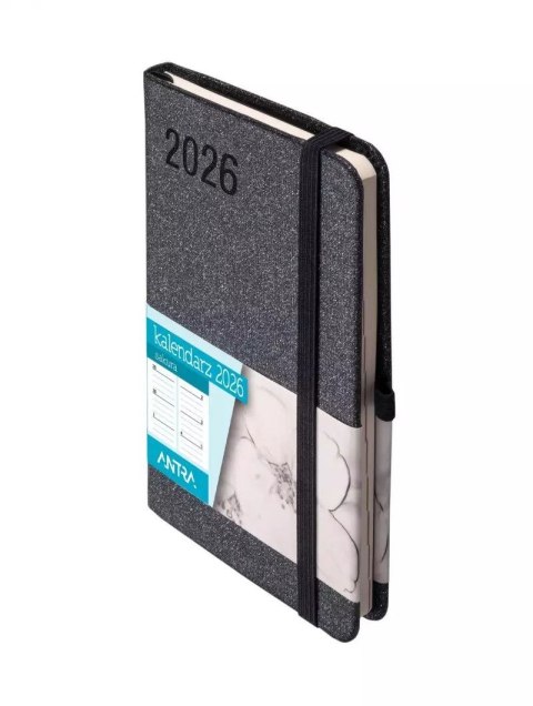 Antra Kalendarz książkowy (terminarz) 2026 SAKURA TDW A6 Antra (CZARNY)