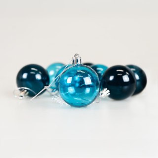 Arpex Bombki Zestaw bombek transparentnych (8 szt.) - niebieskie Arpex (BN6538NIE-6149)