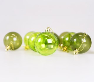 Arpex Bombki Zestaw bombek transparentnych (8 szt.) - zielone Arpex (BN6545ZIE-6149)