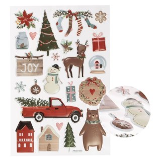 Arpex Naklejki świąteczne świąteczny mix 3D Arpex (NR5821)