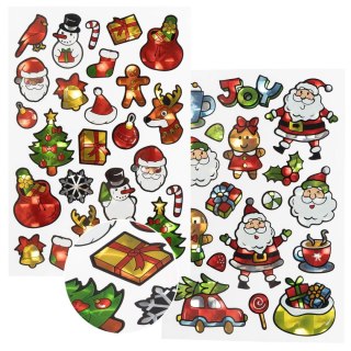 Arpex Naklejki świąteczne świąteczny mix holo Arpex (NR5845)