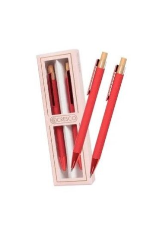 Cresco Zestaw piśmienniczy DYPLOMAT czerwone Dy-05 DŁUGOPIS +OŁÓWEK Cresco (250056)