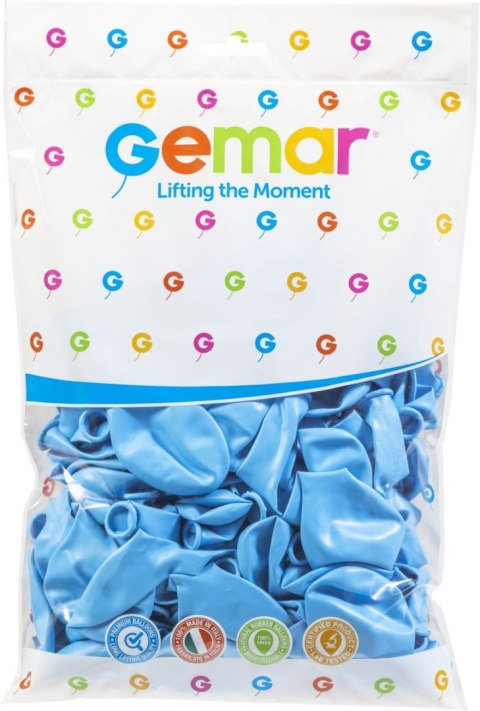 Godan Balon gumowy pastelowy 100 szt niebieski 12cal Godan (G110/72)